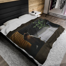 Load image into Gallery viewer, "Evening Reflections" Velveteen Plush Blanket featuring the art of Bruce Strickland