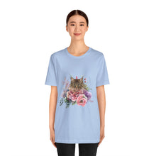 Load image into Gallery viewer, Claudia Floral Cat Tshirt, Cat Lover Tshirt, Gift for Cat Lover, Cat Mom, Cat Lady Gift, Floral Cat, Floral Cat Shirt, Tabby Cat Shirt
