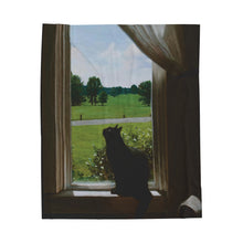 Load image into Gallery viewer, "Morning Sun" Velveteen Plush Blanket featuring the art of Bruce Strickland