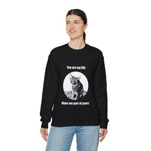 Load image into Gallery viewer, "You are my life Make me part of yours " 001 Black & White Collection - Unisex Heavy Blend™ Crewneck Sweatshirt