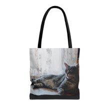 Load image into Gallery viewer, Benjamin Kitty Art of Bruce Strickland Tote Bag (AOP) Collection