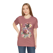 Load image into Gallery viewer, Siamese Pearl Floral Cat, Cat Tshirt Flowers,Floral Cat Shirt, Cat T-shirt, Cat Lover T-shirt, Cat Lady Tshirt, Gift for Cat Lover,Cat Mom