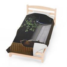 Load image into Gallery viewer, "Evening Reflections" Velveteen Plush Blanket featuring the art of Bruce Strickland