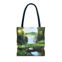 Load image into Gallery viewer, Morning in Elkmont - Art of Bruce Strickland Tote Bag (AOP) Collection