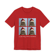 Load image into Gallery viewer, Santa Claudia Christmas Cat Tshirt, Christmas Cat Shirt, Cat T-shirt, Cat Lover T-shirt, Cat Lady Tshirt, Christmas Gift for Cat Lover,Cat Mom