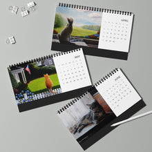 Load image into Gallery viewer, "Art of Bruce Strickland - Only Cats Allowed" Desktop Calendar (2025 grid)