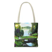 Load image into Gallery viewer, Morning in Elkmont - Art of Bruce Strickland Tote Bag (AOP) Collection