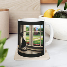 Load image into Gallery viewer, "The Wait" Ceramic Mug 11oz featuring the art of Bruce Strickland