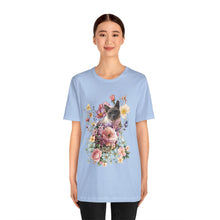 Load image into Gallery viewer, Siamese Pearl Floral Cat, Cat Tshirt Flowers,Floral Cat Shirt, Cat T-shirt, Cat Lover T-shirt, Cat Lady Tshirt, Gift for Cat Lover,Cat Mom