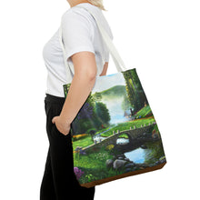 Load image into Gallery viewer, Morning in Elkmont - Art of Bruce Strickland Tote Bag (AOP) Collection