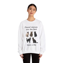 Load image into Gallery viewer, Pound rescues are the best - 003 -Cat Sweatshirt,Cat Lover Sweatshirt,Gift for Cat Lover,Funny Sweatshirt,Cat Mom