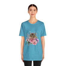 Load image into Gallery viewer, Claudia Floral Cat Tshirt, Cat Lover Tshirt, Gift for Cat Lover, Cat Mom, Cat Lady Gift, Floral Cat, Floral Cat Shirt, Tabby Cat Shirt