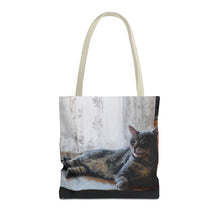 Load image into Gallery viewer, Benjamin Kitty Art of Bruce Strickland Tote Bag (AOP) Collection