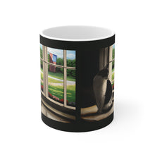 Load image into Gallery viewer, "The Wait" Ceramic Mug 11oz featuring the art of Bruce Strickland