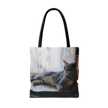 Load image into Gallery viewer, Benjamin Kitty Art of Bruce Strickland Tote Bag (AOP) Collection