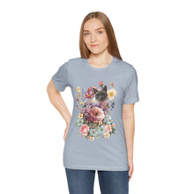 Load image into Gallery viewer, Siamese Pearl Floral Cat, Cat Tshirt Flowers,Floral Cat Shirt, Cat T-shirt, Cat Lover T-shirt, Cat Lady Tshirt, Gift for Cat Lover,Cat Mom