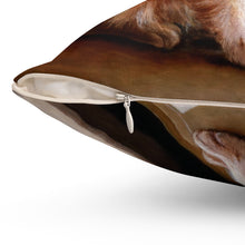 Load image into Gallery viewer, "Purrfect View" Throw Pillow - featuring the art of Bruce Strickland