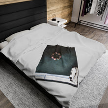 Load image into Gallery viewer, "Lazy Summer Day" Velveteen Plush Blanket featuring the art of Bruce Strickland