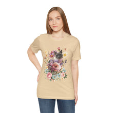 Load image into Gallery viewer, Siamese Pearl Floral Cat, Cat Tshirt Flowers,Floral Cat Shirt, Cat T-shirt, Cat Lover T-shirt, Cat Lady Tshirt, Gift for Cat Lover,Cat Mom