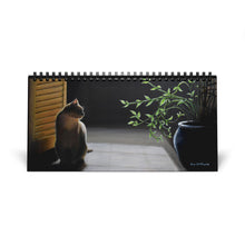 Load image into Gallery viewer, "Art of Bruce Strickland - Only Cats Allowed" Desktop Calendar (2025 grid)