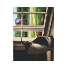Load image into Gallery viewer, &quot;The Wait&quot; Velveteen Plush Blanket featuring the art of Bruce Strickland