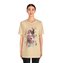 Load image into Gallery viewer, Siamese Pearl Floral Cat, Cat Tshirt Flowers,Floral Cat Shirt, Cat T-shirt, Cat Lover T-shirt, Cat Lady Tshirt, Gift for Cat Lover,Cat Mom
