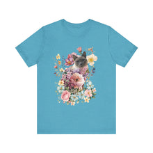 Load image into Gallery viewer, Siamese Pearl Floral Cat, Cat Tshirt Flowers,Floral Cat Shirt, Cat T-shirt, Cat Lover T-shirt, Cat Lady Tshirt, Gift for Cat Lover,Cat Mom