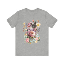 Load image into Gallery viewer, Siamese Pearl Floral Cat, Cat Tshirt Flowers,Floral Cat Shirt, Cat T-shirt, Cat Lover T-shirt, Cat Lady Tshirt, Gift for Cat Lover,Cat Mom