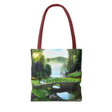 Load image into Gallery viewer, Morning in Elkmont - Art of Bruce Strickland Tote Bag (AOP) Collection