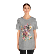 Load image into Gallery viewer, Siamese Pearl Floral Cat, Cat Tshirt Flowers,Floral Cat Shirt, Cat T-shirt, Cat Lover T-shirt, Cat Lady Tshirt, Gift for Cat Lover,Cat Mom