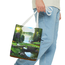 Load image into Gallery viewer, Morning in Elkmont - Art of Bruce Strickland Tote Bag (AOP) Collection