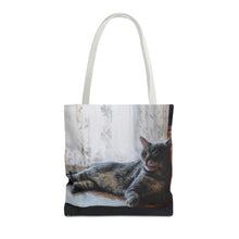 Load image into Gallery viewer, Benjamin Kitty Art of Bruce Strickland Tote Bag (AOP) Collection
