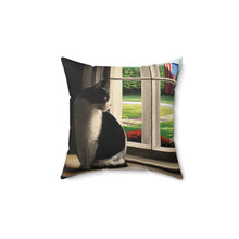Load image into Gallery viewer, "The Wait" Throw Pillow - featuring the art of Bruce Strickland