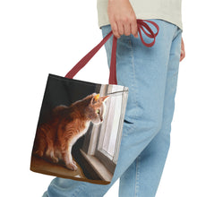 Load image into Gallery viewer, Purrfect View - Art of Bruce Strickland Tote Bag (AOP) Collection