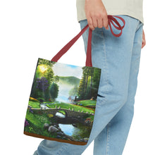 Load image into Gallery viewer, Morning in Elkmont - Art of Bruce Strickland Tote Bag (AOP) Collection