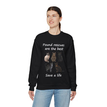 Load image into Gallery viewer, Pound rescues are the best - 003 -Cat Sweatshirt,Cat Lover Sweatshirt,Gift for Cat Lover,Funny Sweatshirt,Cat Mom