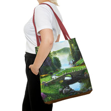 Load image into Gallery viewer, Morning in Elkmont - Art of Bruce Strickland Tote Bag (AOP) Collection