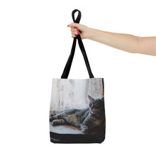 Load image into Gallery viewer, Benjamin Kitty Art of Bruce Strickland Tote Bag (AOP) Collection