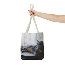 Load image into Gallery viewer, Benjamin Kitty Art of Bruce Strickland Tote Bag (AOP) Collection