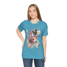 Load image into Gallery viewer, Siamese Pearl Floral Cat, Cat Tshirt Flowers,Floral Cat Shirt, Cat T-shirt, Cat Lover T-shirt, Cat Lady Tshirt, Gift for Cat Lover,Cat Mom
