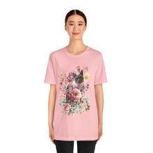 Load image into Gallery viewer, Siamese Pearl Floral Cat, Cat Tshirt Flowers,Floral Cat Shirt, Cat T-shirt, Cat Lover T-shirt, Cat Lady Tshirt, Gift for Cat Lover,Cat Mom