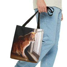 Load image into Gallery viewer, Purrfect View - Art of Bruce Strickland Tote Bag (AOP) Collection