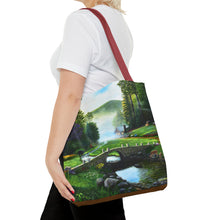 Load image into Gallery viewer, Morning in Elkmont - Art of Bruce Strickland Tote Bag (AOP) Collection