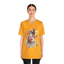 Load image into Gallery viewer, Siamese Pearl Floral Cat, Cat Tshirt Flowers,Floral Cat Shirt, Cat T-shirt, Cat Lover T-shirt, Cat Lady Tshirt, Gift for Cat Lover,Cat Mom