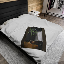 Load image into Gallery viewer, "Evening Reflections" Velveteen Plush Blanket featuring the art of Bruce Strickland