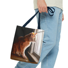 Load image into Gallery viewer, Purrfect View - Art of Bruce Strickland Tote Bag (AOP) Collection