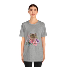 Load image into Gallery viewer, Claudia Floral Cat Tshirt, Cat Lover Tshirt, Gift for Cat Lover, Cat Mom, Cat Lady Gift, Floral Cat, Floral Cat Shirt, Tabby Cat Shirt