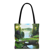 Load image into Gallery viewer, Morning in Elkmont - Art of Bruce Strickland Tote Bag (AOP) Collection