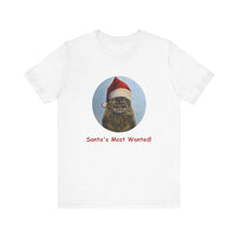 Load image into Gallery viewer, Santa's Most Wanted Christmas Cat Tshirt, Christmas Cat Shirt, Cat T-shirt, Cat Lover T-shirt, Cat Lady Tshirt, Christmas Gift for Cat Lover,Cat Mom