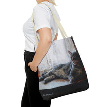 Load image into Gallery viewer, Benjamin Kitty Art of Bruce Strickland Tote Bag (AOP) Collection